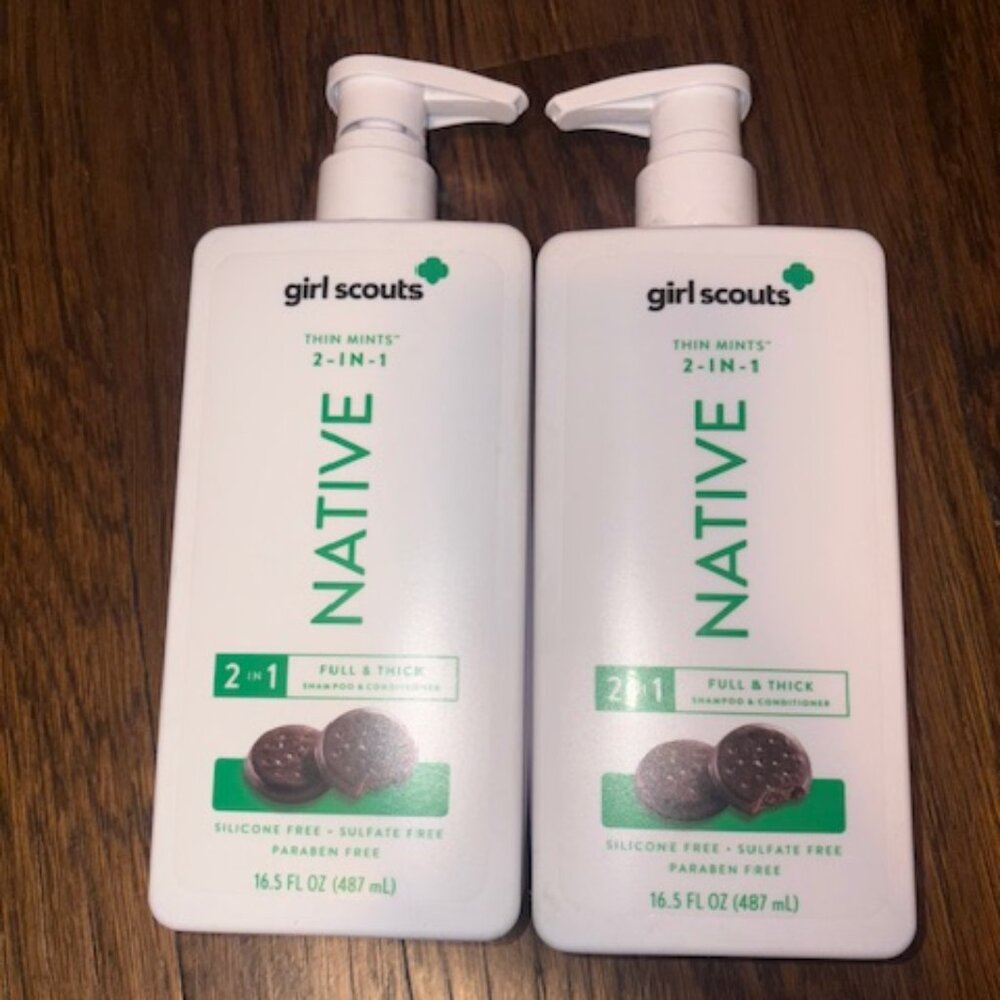 NEW- Set of 2- Native - 2 in 1 Shampoo and Conditioner